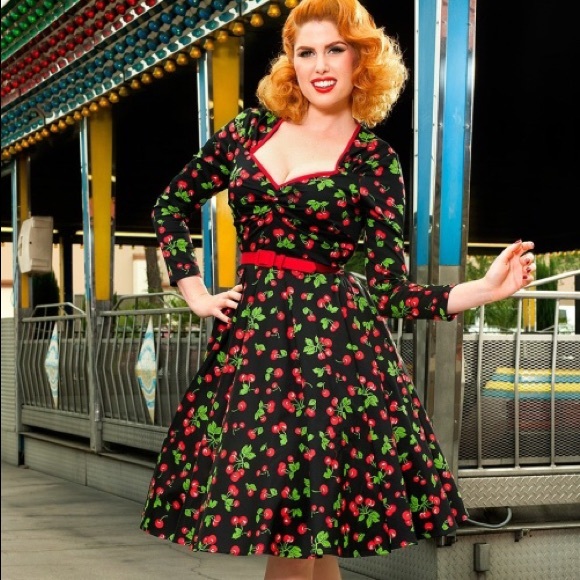Long Sleeve Pinup Dress